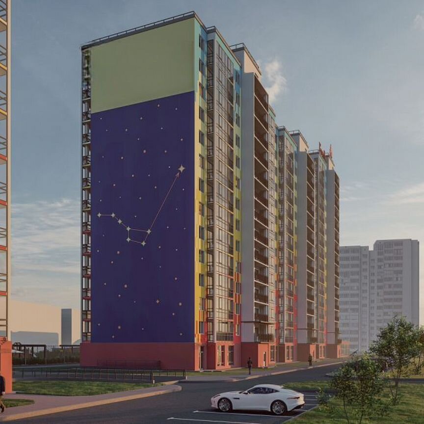 2-к. квартира, 58,7 м², 12/15 эт.