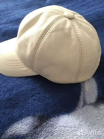 Кепка натуральная кожа
