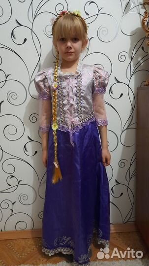 Новогодний костюм для девочки, новый, 128 размер