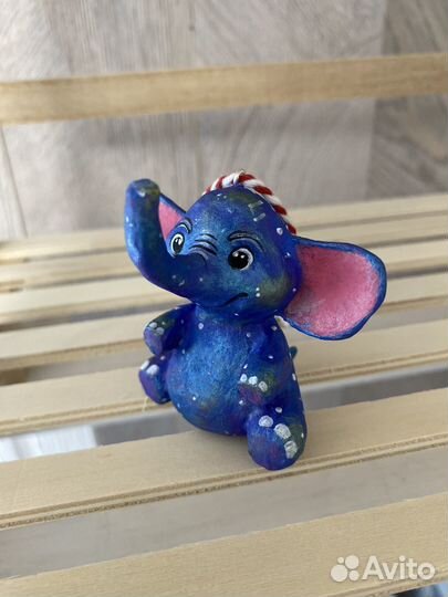 Елочная игрушка «Космический слоник»