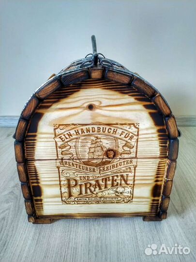 Мини бар деревянный Сундук