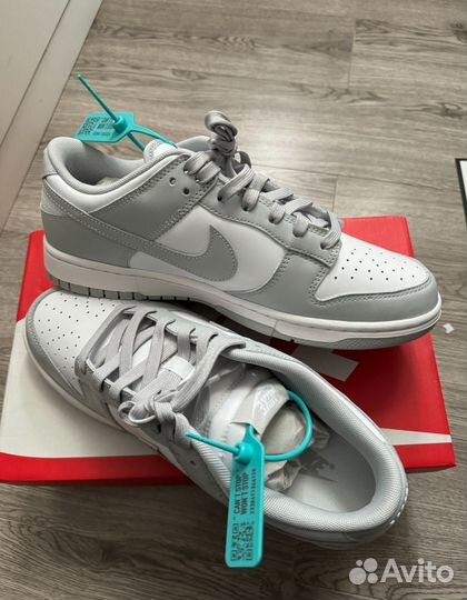 Кроссовки Nike Dunk low grey fog Оригинал (Poizon)