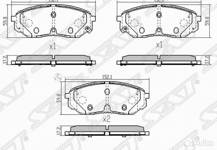 Колодки передние Kia Sorento ST58101C5A00