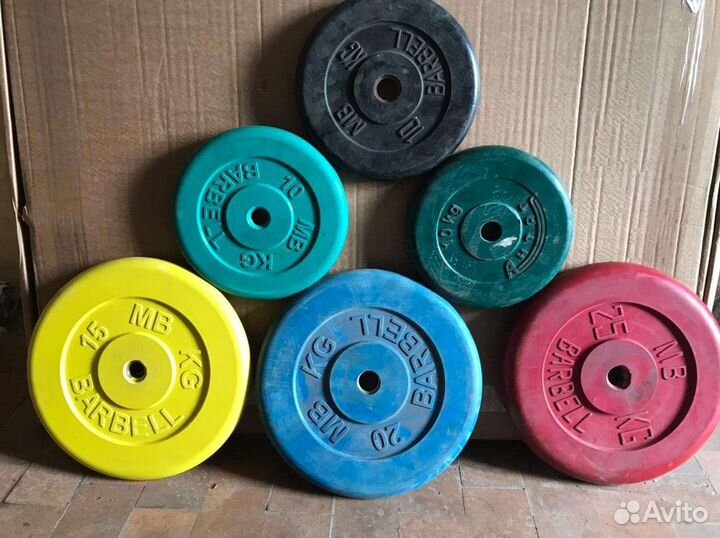 Диски для штанги цветные