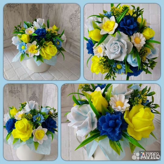 Букет цветов из мыла ручной работы