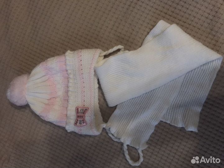 Шапка и шарф для девочки