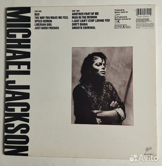 Винтажная виниловая пластинка LP Michael Jackson B