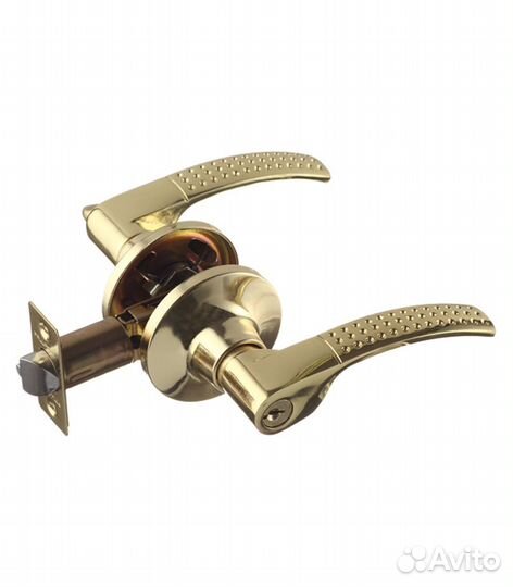 Ручка-защелка 3903 PB ET с ключом и фиксатором (ла