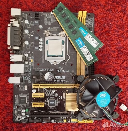 Комплект мать/проц/память/кулер