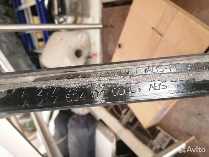 Бампер, пороги w217 amg