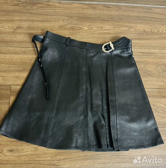 Кожаная юбка натуральная