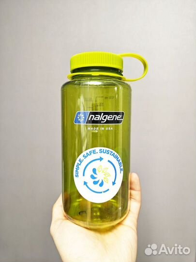 Бутылка Nalgene 1 литр салатовая