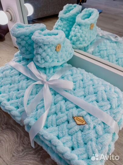 Плед детский плюшевый