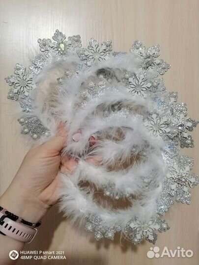 Повязка на голову, украшение на пучок, ободок для