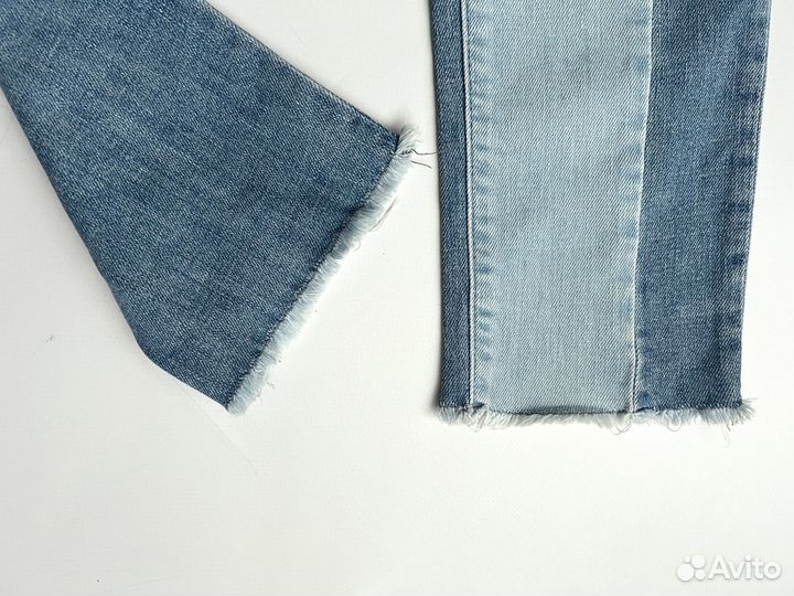 Женские джинсы Colins голубые с вставками 34