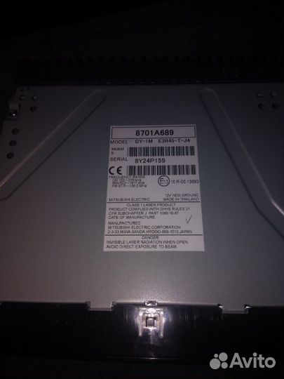 Магнитола аудио панель Мицубиси