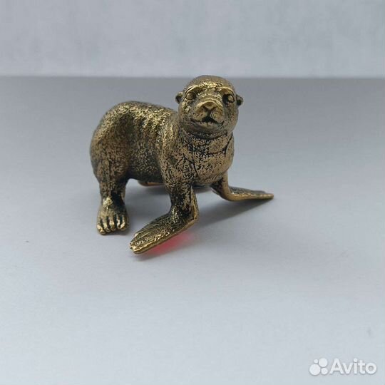 Бронзовая фигурка морской лев котик