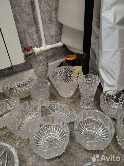 Ваза хрустальная СССР. Ваза СССР