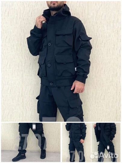 Демисезонный костюм горка 8 чёрный для осень