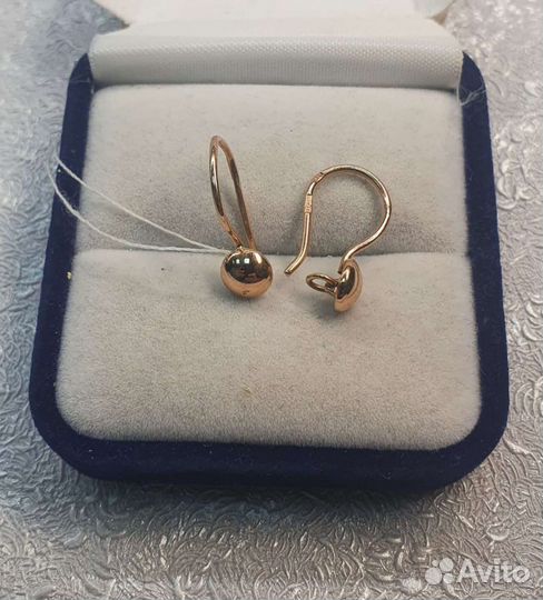 Золотые серьги СССР 2,10 гр