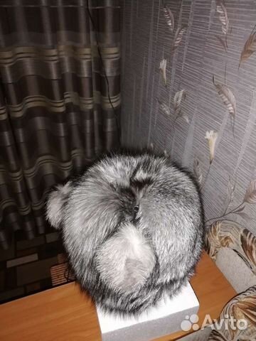 Шапка женская из чернобурки