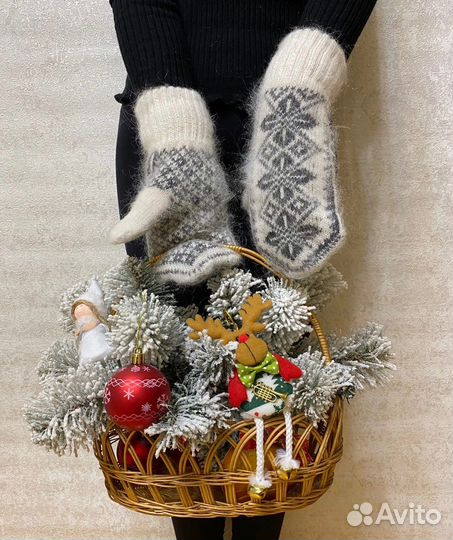 Варежки Женские Пуховые мягкие из козьего пуха