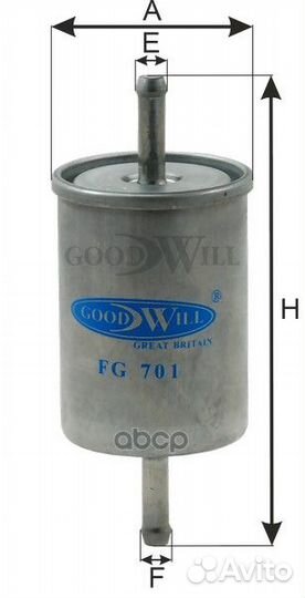 Фильтр топливный FG701 Goodwill
