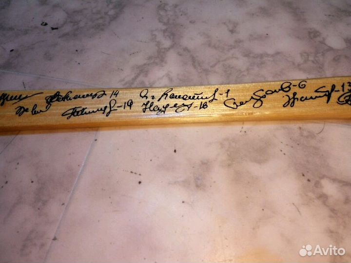 Клюшка сувенирная с автографами