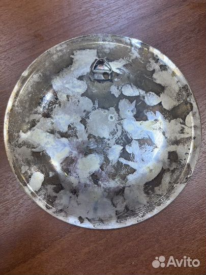 Настенная или настольная тарелка металл