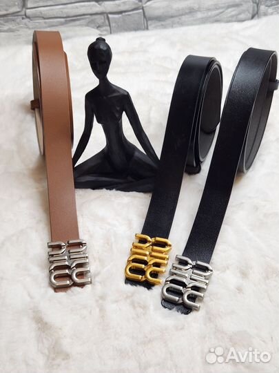 Ремень Miu miu Натуральная кожа