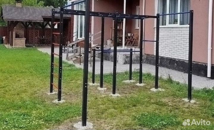 Уличный спортивный комплекс турник брусья