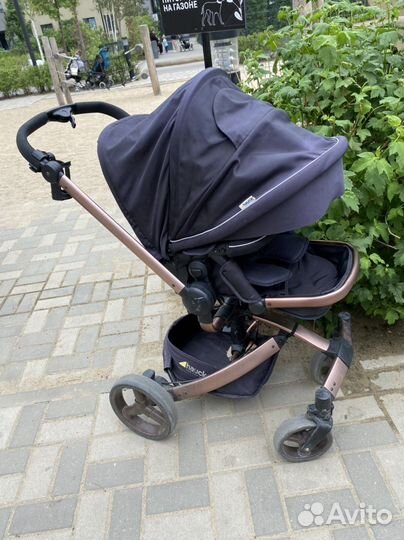 Коляска 2в1 с автолюлькой и базой hauck