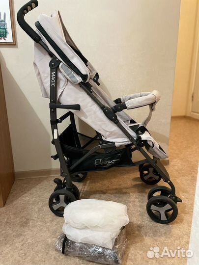 Прогулочная коляска hoco Magic Light Grey black