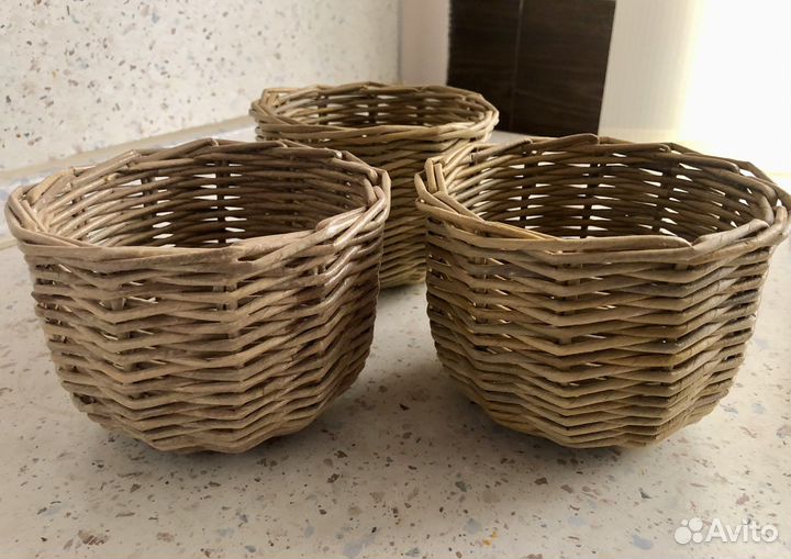 Корзинка плетеная для декора