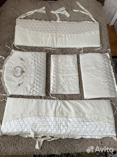 Детский постельный комплект с бортиками