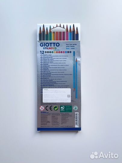 Акварельные карандаши giotto Stilnovo 12 цв