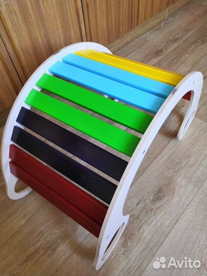 Качалка Радуга деревянная