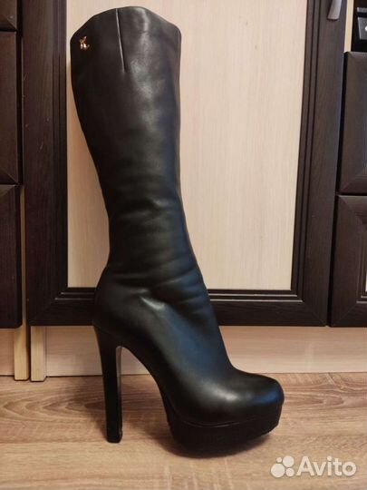 Сапоги зимние женские 37 натуральная кожа