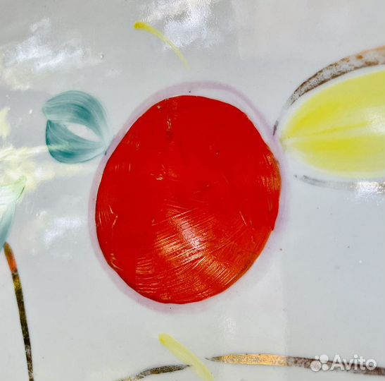 Блюдо Дулево ручная роспись СССР редкость