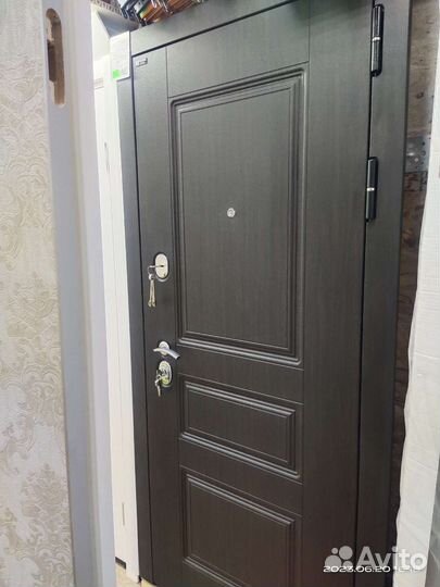 Дверь входная металлическая со стеклом