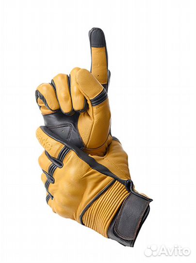Мотоперчатки Кожаные Starks Alfard / Желтый