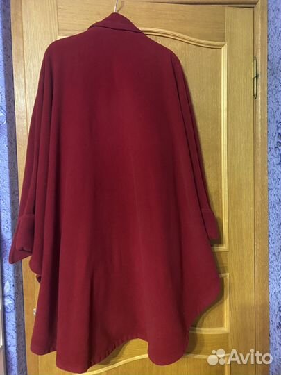 Пальто пончо женское