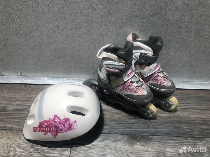 Ролики детские раздвижные размер 27-30