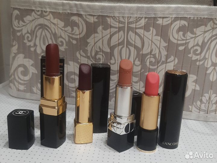 Помада chanel, lancome, dior