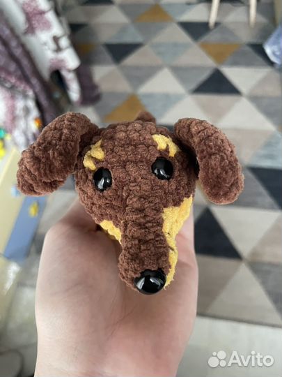 Собака корги,такса, ручная работа