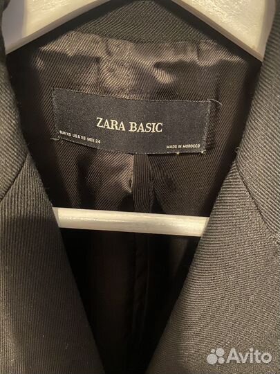 Пальто женское zara черное