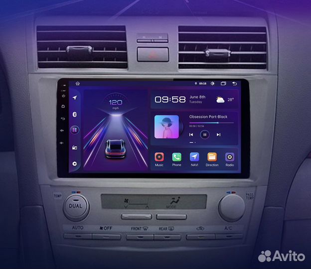 Магнитола Android Toyota Camry 40