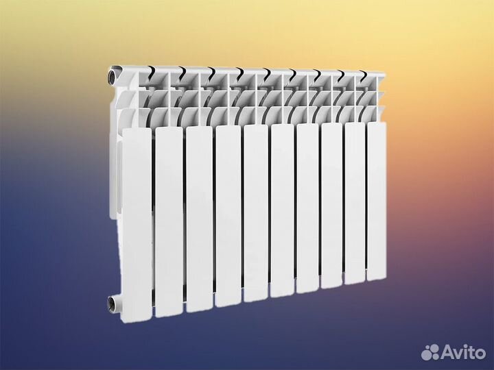 Радиатор отопления алюминиевый 500/80 10 секций