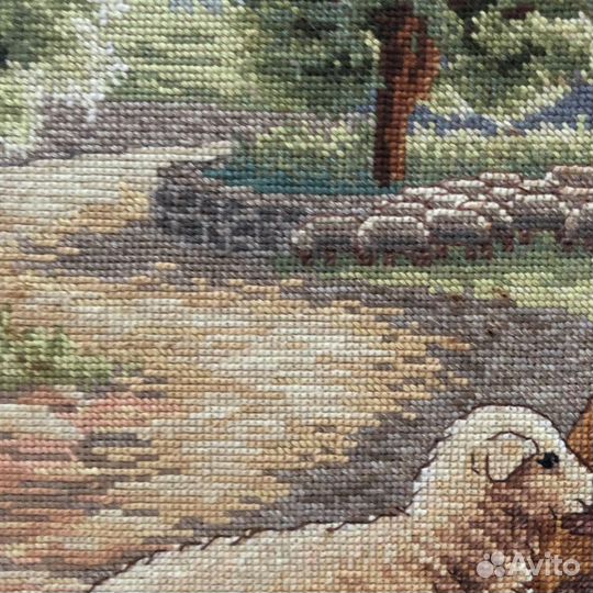 Картина вышитая крестиком «Спаситель»