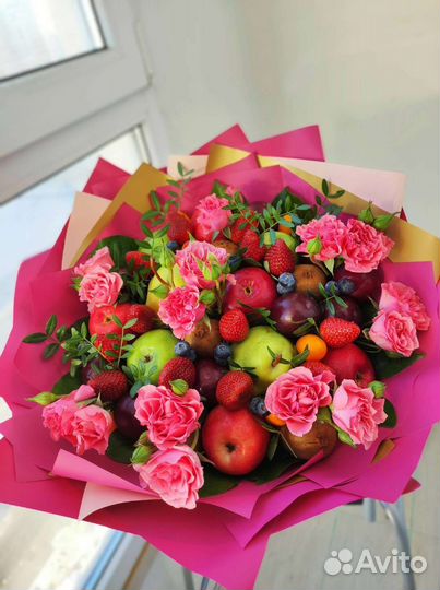 Съедобные фруктовые букеты